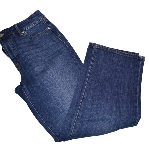 Talbots Denim - Talbots Women's Barely Boot Jeans Savannah Wash Med Mid Rise Stretch Denim 10P